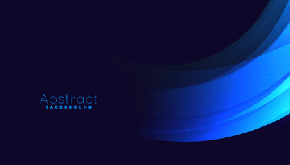 abstract blue curve lines with text space background
