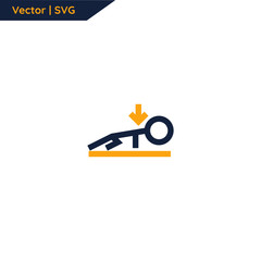 Gymnastic graphic icon.