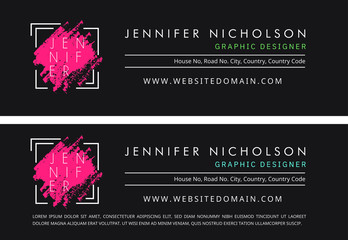 Flat & modern unique with beautiful email signature design template