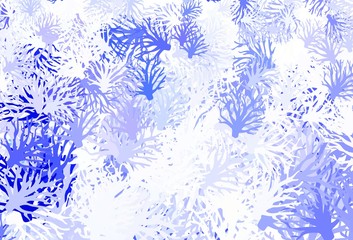 Light Purple vector abstract background with branches.