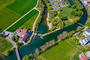 Die Stadt Munderkingen aus der Luft © Roman