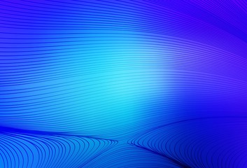 Light Pink, Blue vector backdrop with curved lines.