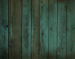 Turquoise background made of wood