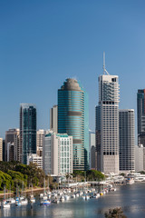 Obraz premium Skylines of Brisbane city, CBD in Australia