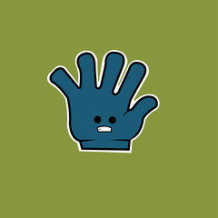 Fototapeta na wymiar Glove Vector Character