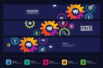 Business and success target and goal focus vector illustration.