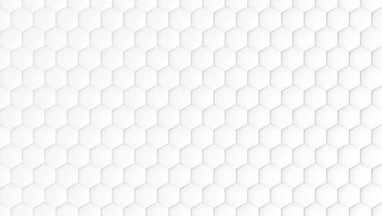 3d Geometric white background for design