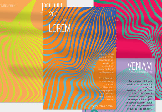 Abstract Marble Flyer Layout 
