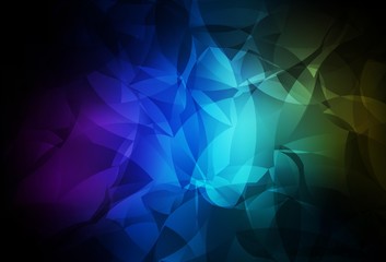 Dark Multicolor vector low poly layout.