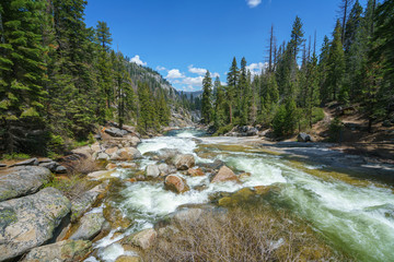 hiking the panorama trail in yosemite national park, california, usa