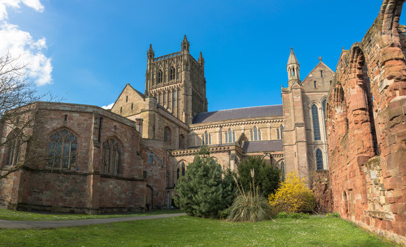 Worcester cathedral, Worcestershire, UK