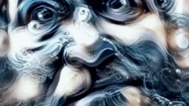 Animated Illustration. Bearded man face. High quality FullHD footage