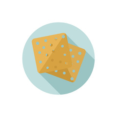 Flat design cracker