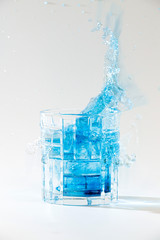 glass of water with splash