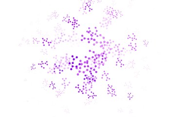 Light Purple vector pattern with artificial intelligence network.