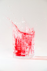 glass of water with a splash