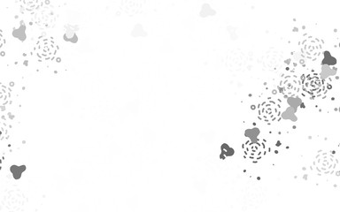 Light Gray vector background with abstract shapes.