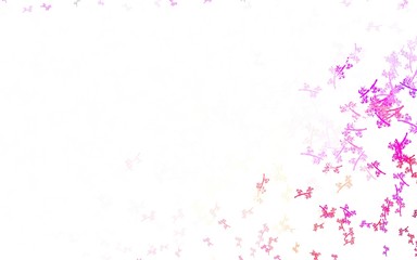 Light Multicolor vector abstract pattern with branches.