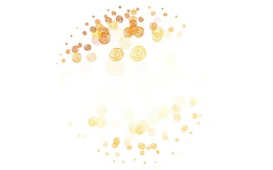 Light Orange vector natural background with roses.