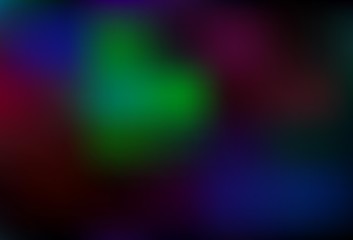 Dark Multicolor vector blurred pattern.