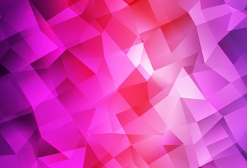Light Purple, Pink vector abstract mosaic backdrop.