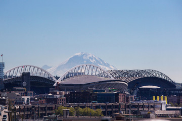 Naklejka premium Seattle cityscape