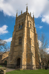 Fototapeta na wymiar Evesham Bell Tower, part of the old Evesham Abbey, Evesham, Worcestershire, UK