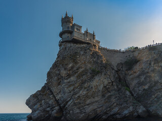 Swallow's Nest built on a high cliff. High quality photo