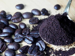 coffee coffee bean close up bean and marcro bean and ground 