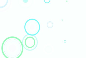 Light Blue, Green vector template with circles, lines.