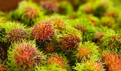 Fototapeta premium Rambutan asian tropical fruit