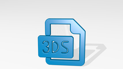 DESIGN FILE 3DS 3D icon casting shadow - 3D illustration for background and abstract