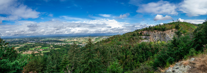 vue panoramique au dessus de la région Thiermoise