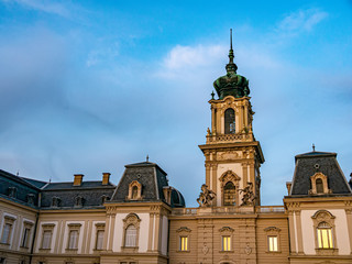 Fototapeta na wymiar View on the Festetics Palace in Keszthely