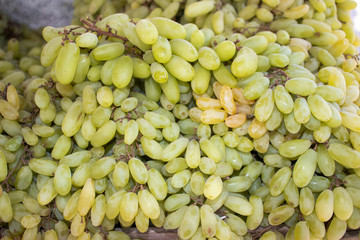 Grapes Fruit in an Indian Fruits Stall for Selling