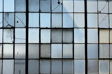 Antique styled factory windows 