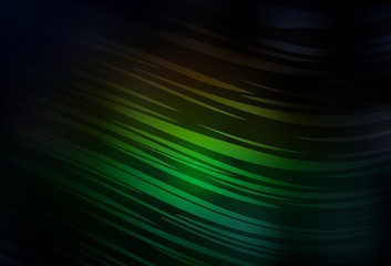 Dark Green, Red vector blurred bright pattern.