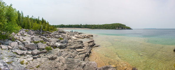 Coastline at Bruce Peninsula National Park Ontario Canada	