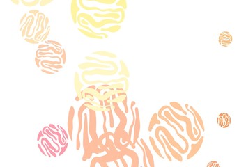 Light Red vector backdrop with curved lines.