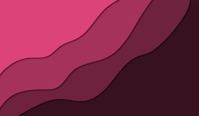 Paper cut style illustration, colored lines from layers of paper, illustration for a website or presentation