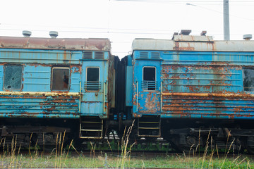 
Old wagons on a siding