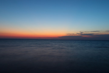 Fototapeta premium sunset over the sea