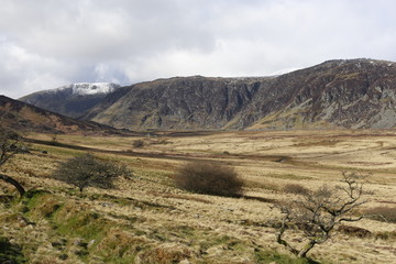 Fototapeta premium A mountain landscape in Wales. 