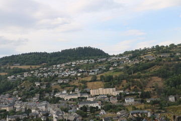 Murat (Cantal) vu de la Chapelle de Bredons