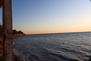 sunset on the beach