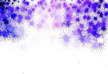 Light Purple vector pattern with random forms.