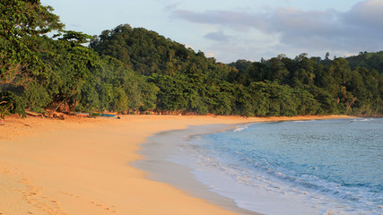 tropical beach on Indonesia