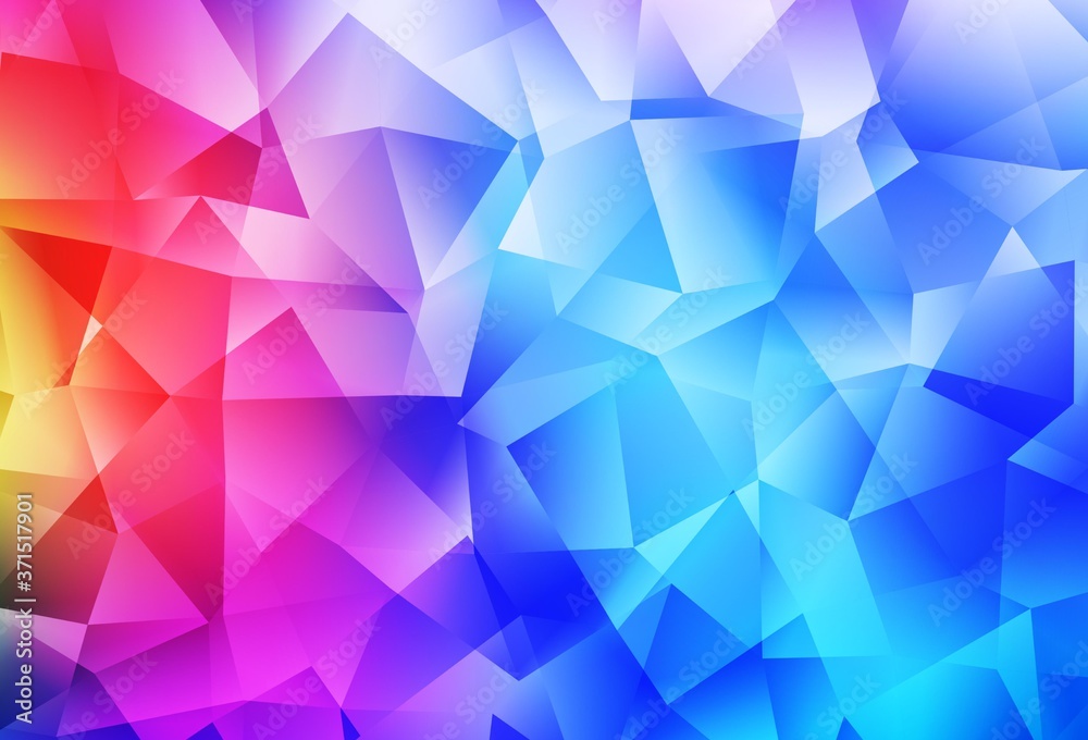 Canvas Prints light blue, red vector abstract polygonal pattern.