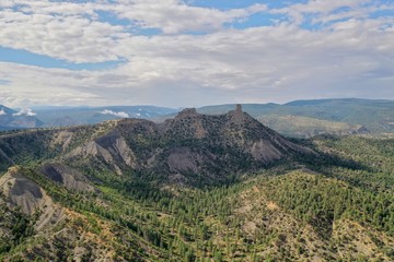 Fototapeta na wymiar Chimney Rock, Colorado Panorama 