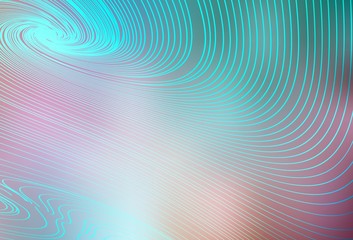 Light Green, Red vector background with wry lines.
